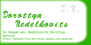 dorottya nedelkovits business card